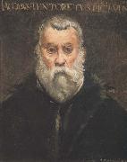 Edouard Manet, Copie d'apres le Portrait du Tintoret par lui-meme (mk40)